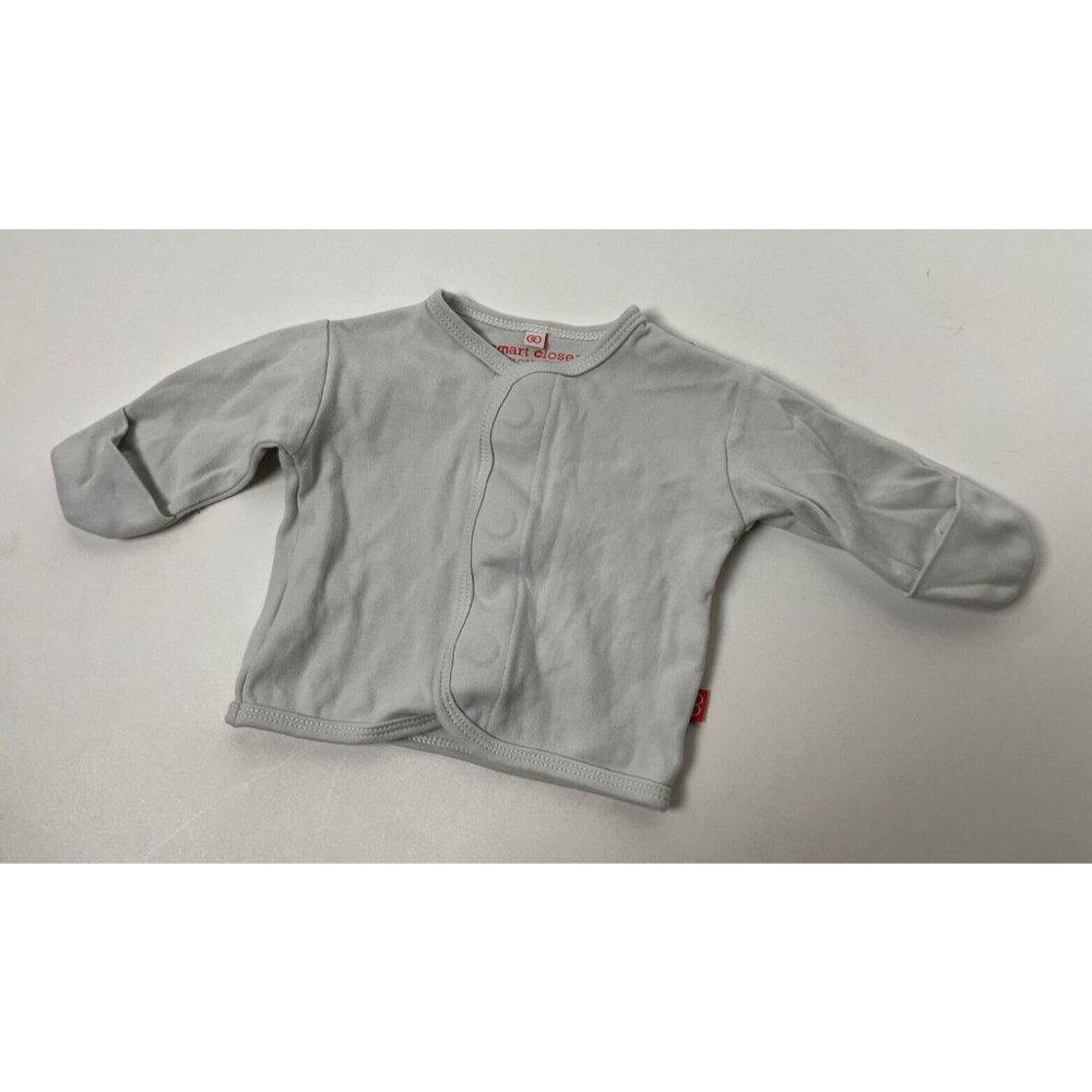 Baby Sweater Coat Top White Magnificent Baby Unisex Magnetic 3M 3 Months